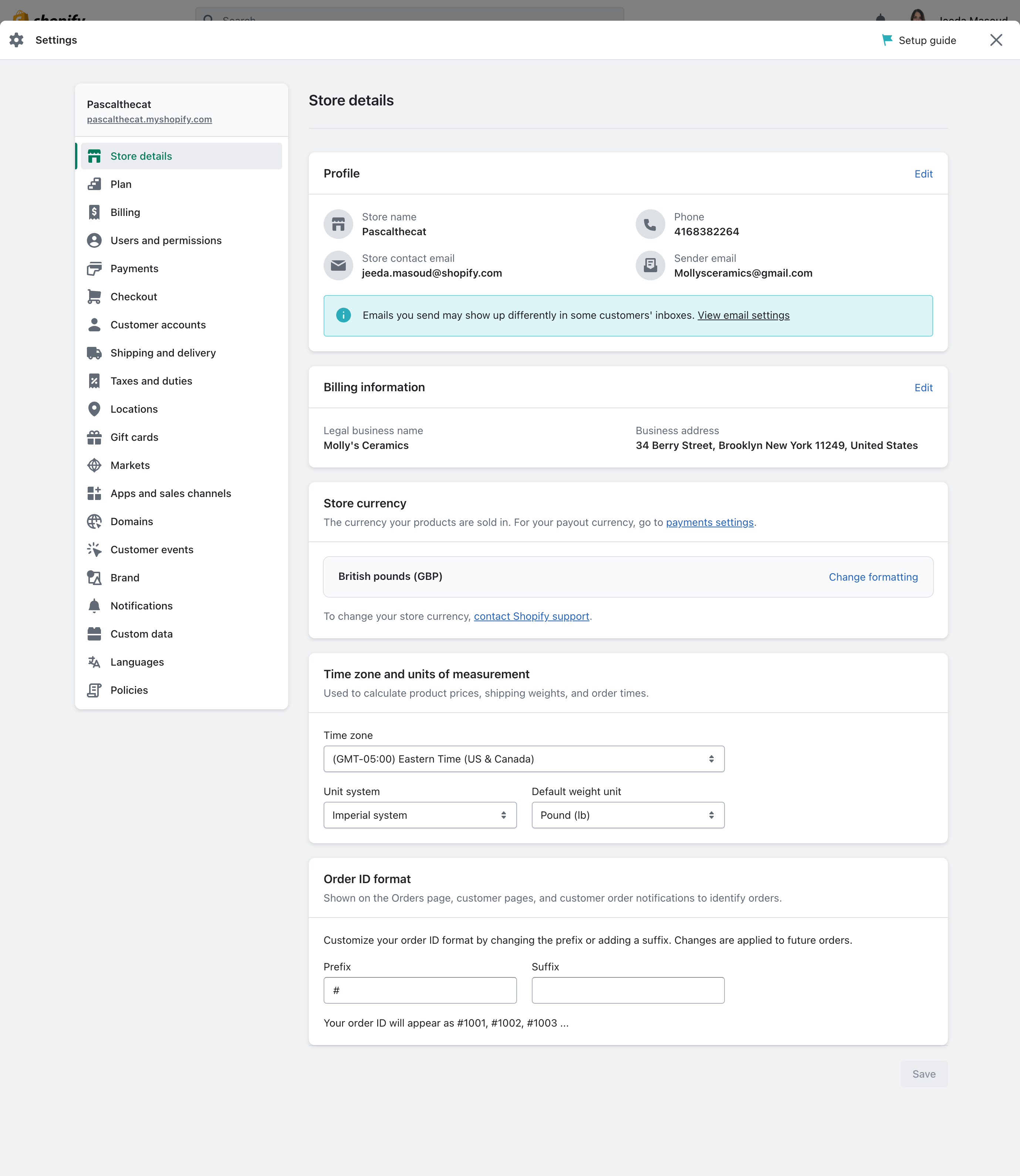 Old Plus Admin settings