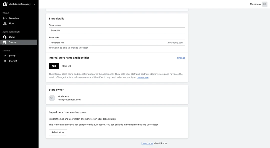Organization — old Plus Admin