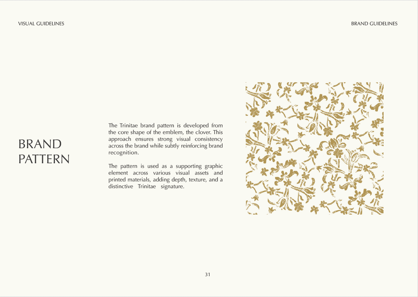 Clover-derived brand pattern