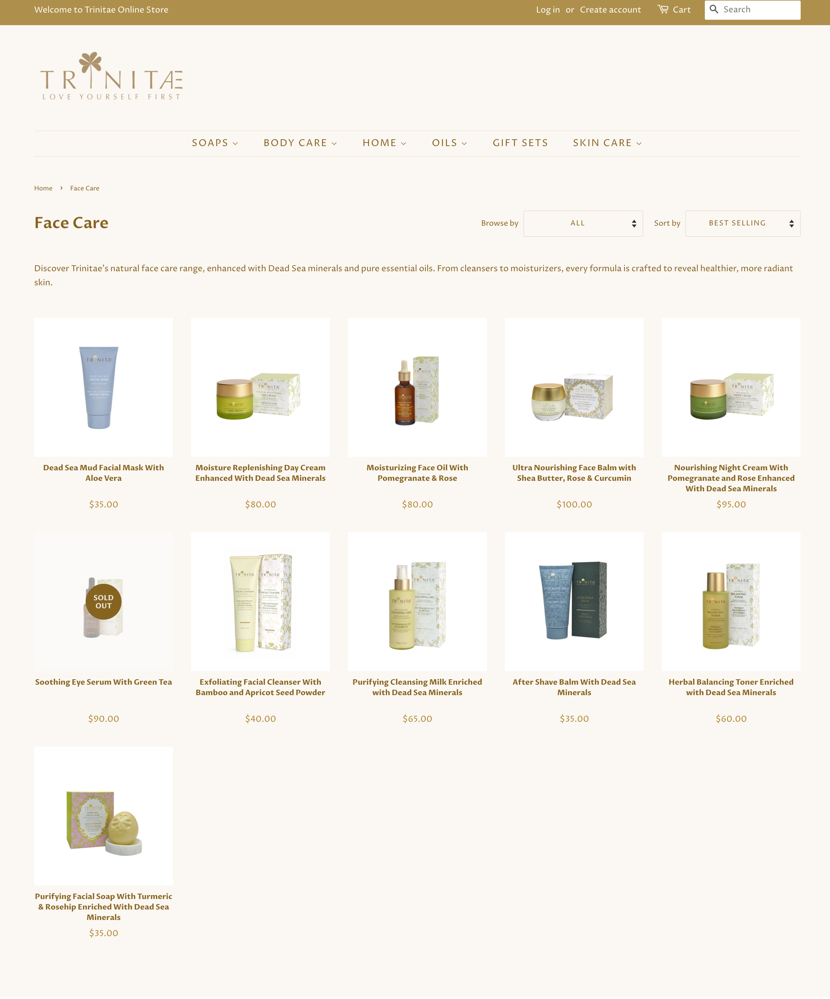Old collections page