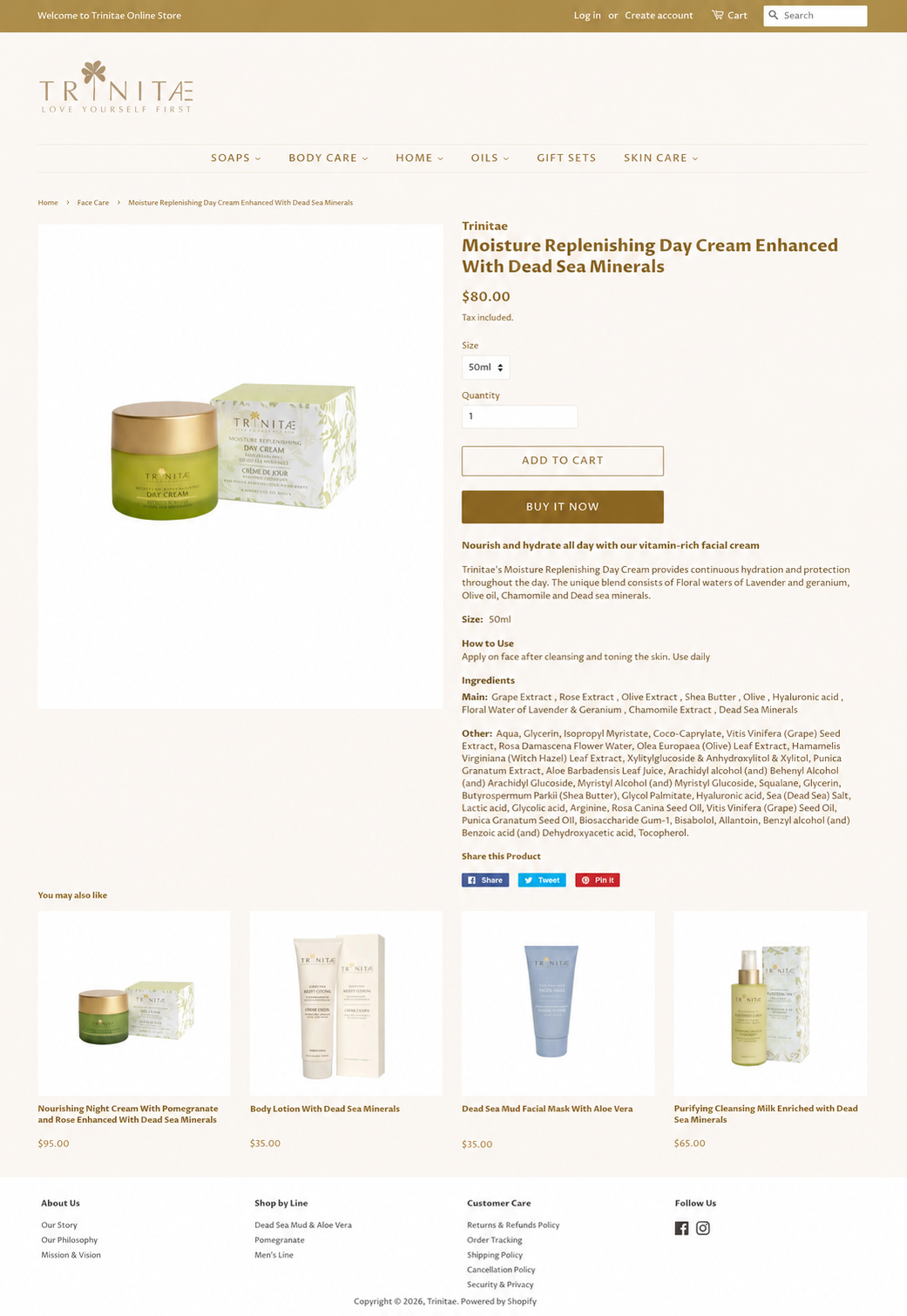Old product page